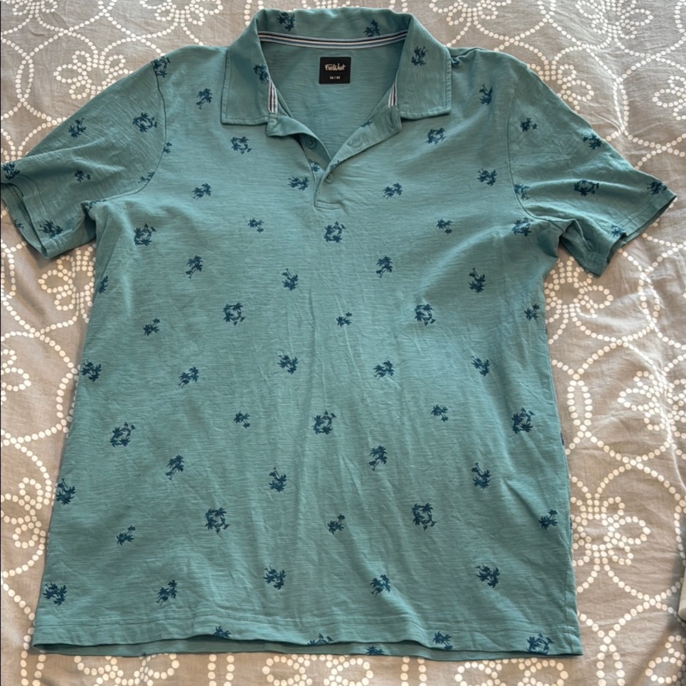 Men's M Teal Polo Shirt